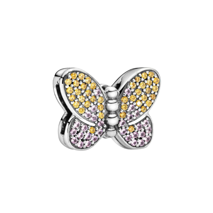 The Flutter – Butterfly Pavé Clip Charm