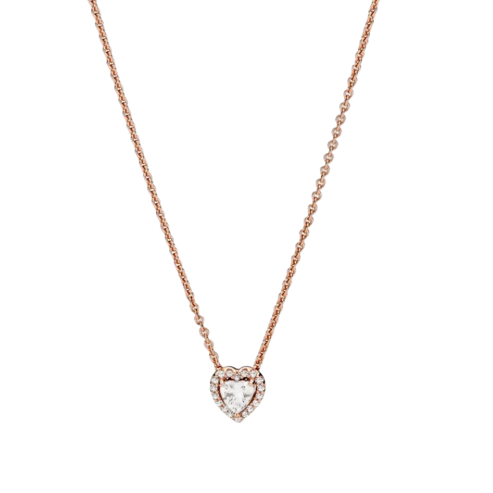 Sparkling Heart Collier Necklace