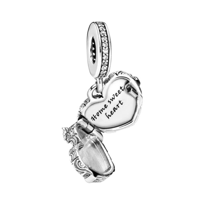 The Unity – Hearts Locked Together Dangle Charm