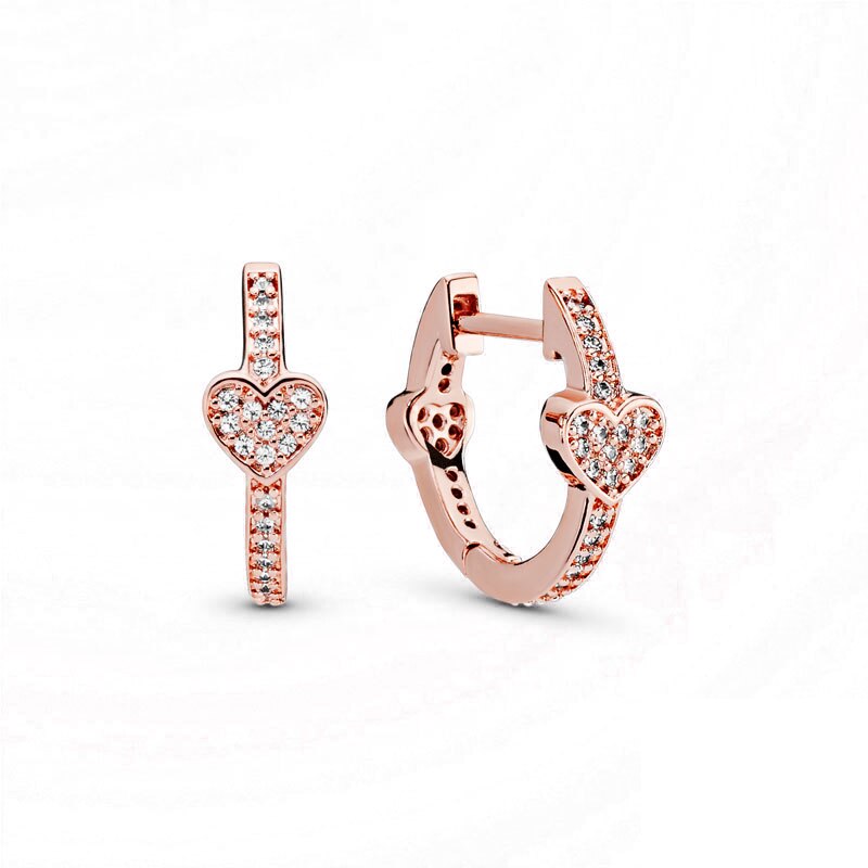 The Allure – Hearts Hoop Earrings