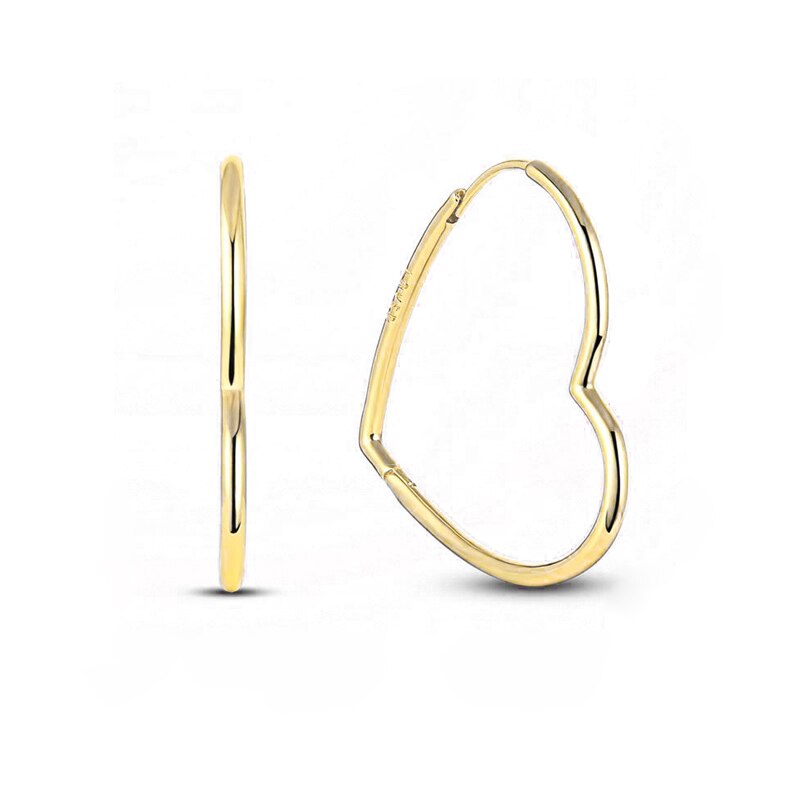 The Affinity – Heart Hoop Earrings