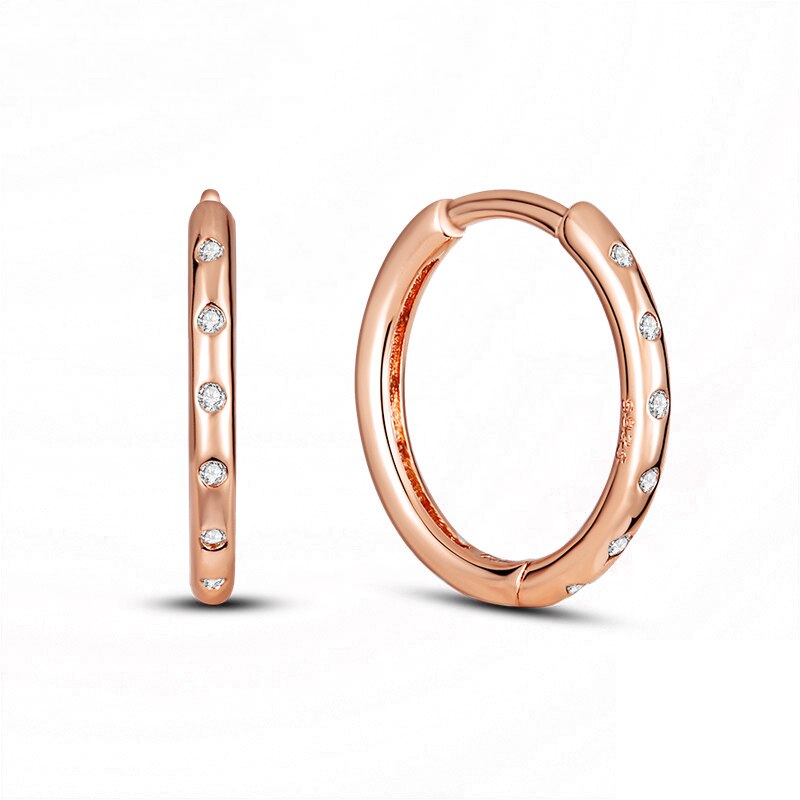 The Glimmer – Mini Hoop Sparkling Earrings