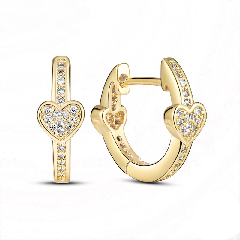 The Allure – Hearts Hoop Earrings